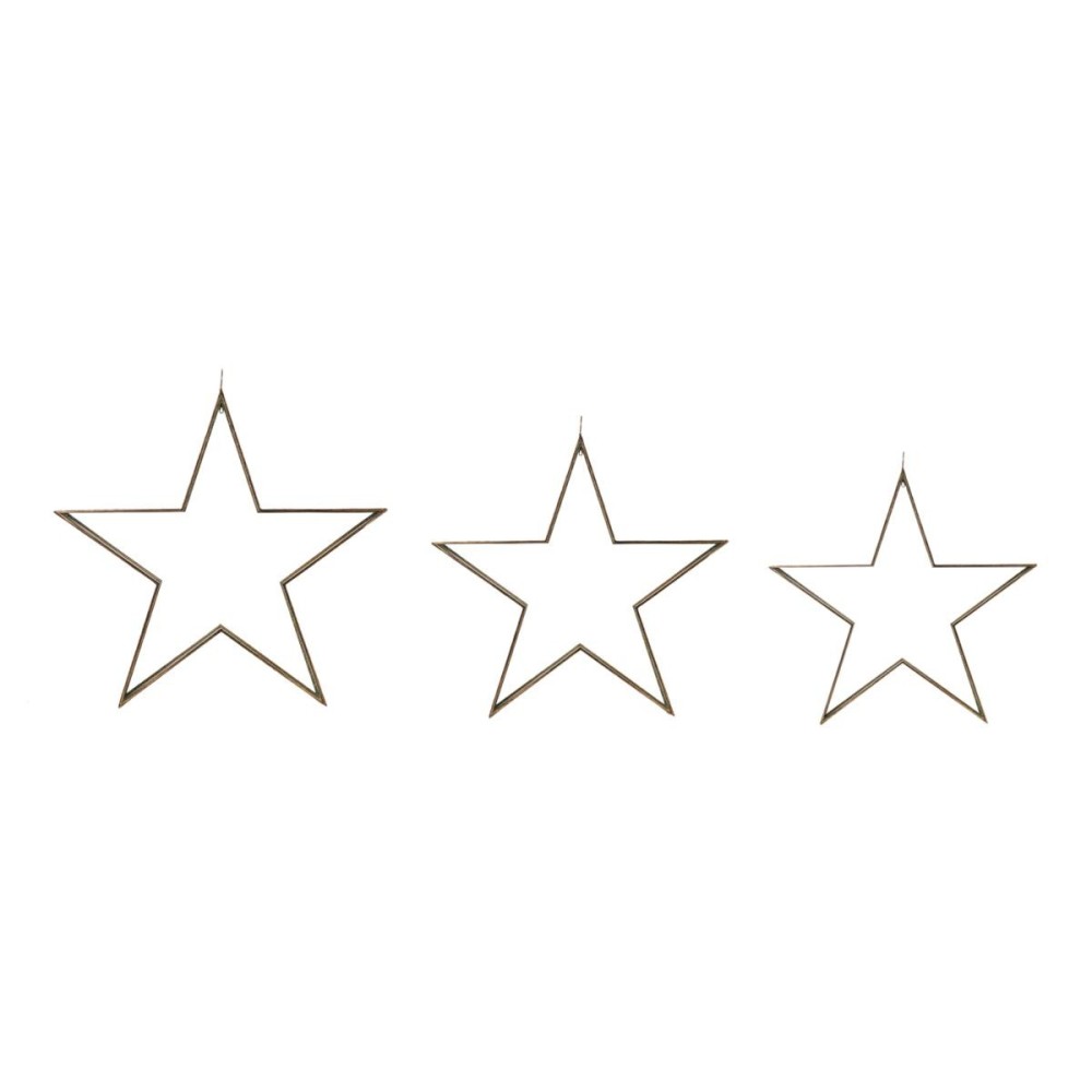 SET 3 STELLE METALLO H.106,5 CM.